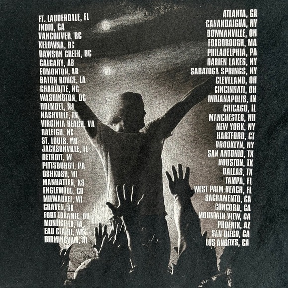 LUKE BRYAN Thats My Kind of Night Tour 2014 Concert Merch Festival Tee T-Shirt M - Picture 3 of 6